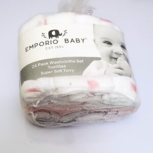 Emporio Baby 24 Pk Wash cloth
