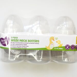 Parents Choice Wide Neck Bottles 3pk 5oz