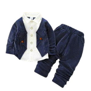 Toddler Blue Stripe Suit