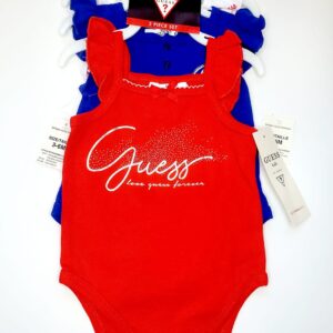 3 Pack Guess Sleeveless Onesies